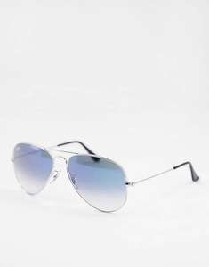 Ray-Ban aviator sunglasses in silver with blue fade lens £61.42 with code @ ASOS