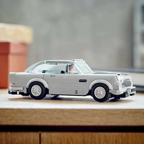 LEGO 76911 Speed Champions 007 Aston Martin DB5 James Bond Replica Toy Car Model Kit for Kids with Minifigure - £16 @ Amazon
