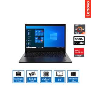 Lenovo ThinkPad L14 Laptop Ryzen 5 Pro 4650U 16GB RAM 256GB SSD 14" FHD Touch W/code - (UK Mainland) laptopoutletdirect