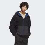 adidas Originals Mens Reversible Polar Fleece Jacket Night Indigo/Black