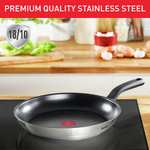 Tefal Comfort Max, Induction Frying Pan, Stainless Steel, Non Stick, 30 cm