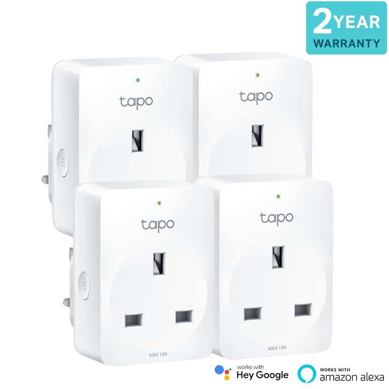 Tapo Smart Plug with Energy Monitoring, Tapo P110 (4-Pack)