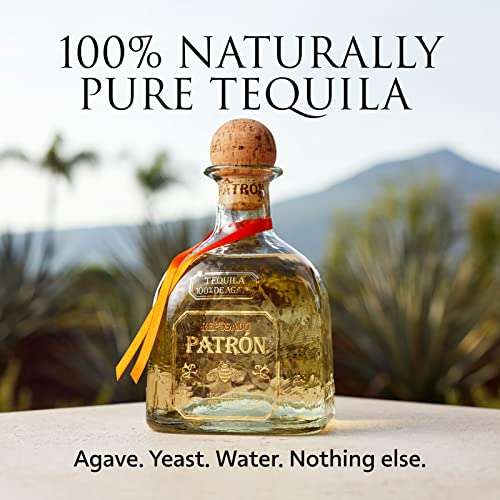 PATRÓN Reposado Premium Tequila, Made from the Finest 100% Weber Blue Agave, Handcrafted, Aged For Over 2 Months, 40% ABV, 70cl / 700ml