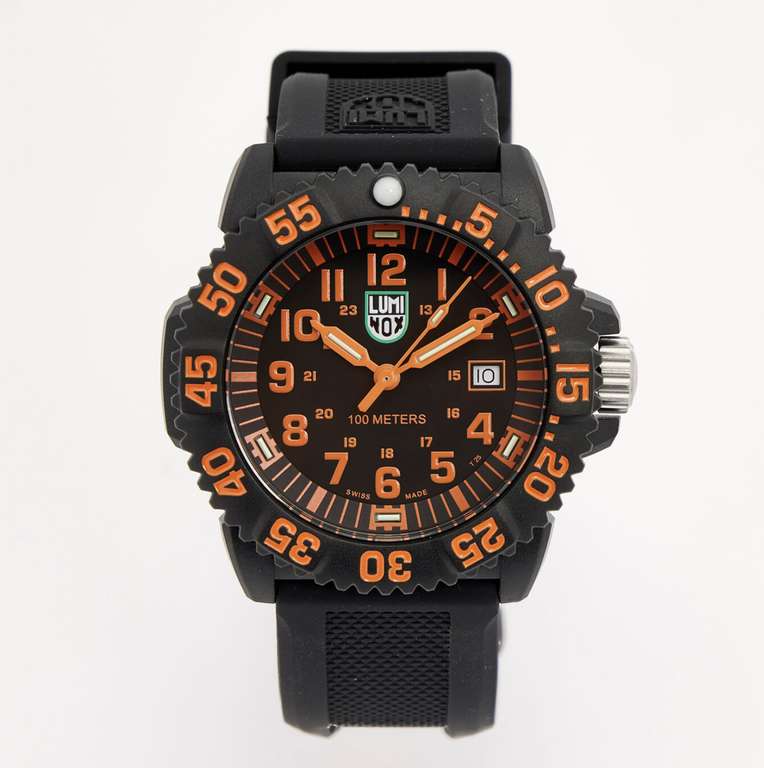 LUMINOX Black Silicone Analogue Watches - 5 colours (Orange/Black&Orange/Black/Pink/Blue)