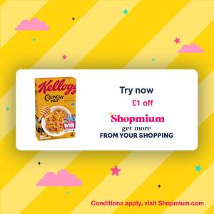 Kellogg's Cereals Krave 410g /Special K 440g /Crunchy Nut 375g From £3 + £1 Cashback Via Shopmium App