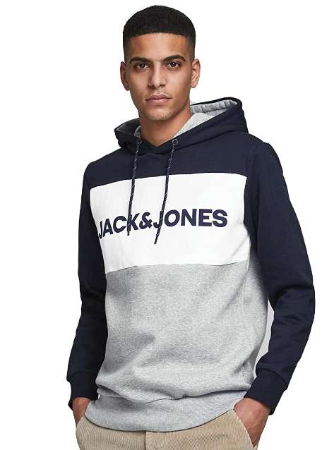 JACK & JONES Men's Hoodie Navy Blazer size Medium from £9 @ Amazon