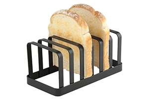 Apollo The Housewares Brand Flat Iron Toast Rack, Perfect for Breakfast, Size: 18x8x9 cm, Black