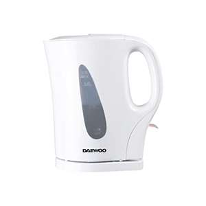 Daewoo Essentials, Plastic Kettle, White, 1.7 Litre Capacity, Fill 7 Cups, Family Size