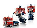 LEGO 10302 Icons Optimus Prime Transformers Figure Set, Collectible Transforming 2in1 Robot and Truck Model Building Kit