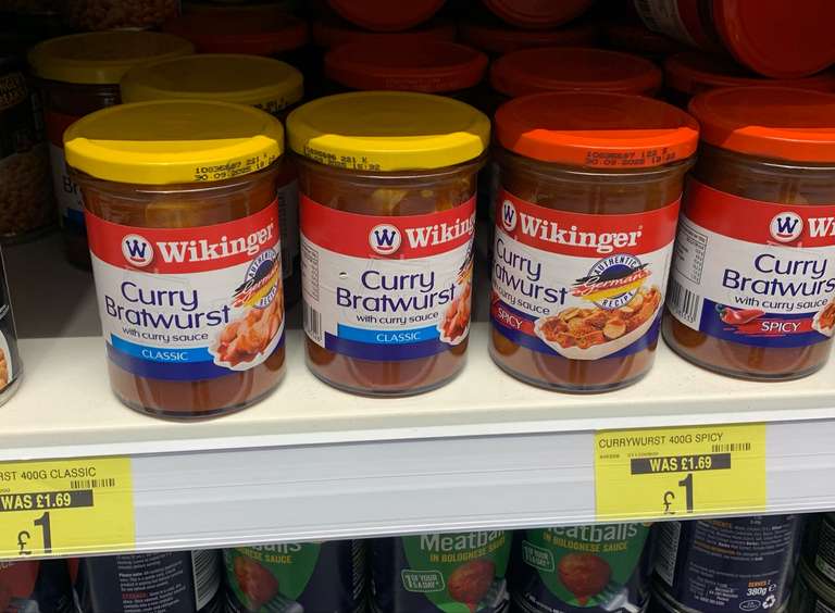 Wikinger Authentic German Currywurst Classic/Spicy 400g Jar (Borehamwood)