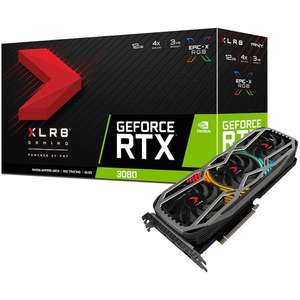 PNY GeForce RTX 3080 Revel Triple Fan LHR 12GB GDDR6X PCI-Express Graphics Card (+ Spider-Man Remastered game) - 699.95 @ Overclockers