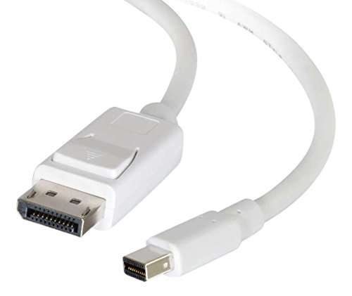 C2G 1m Mini DisplayPort/Thunderbolt to DisplayPort Monitor Cable White £5.92 with voucher @ Amazon
