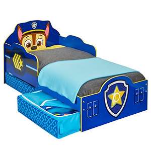 Paw Patrol Chase Kids Toddler Bed with Underbed Storage by HelloHome, Blue £92.99 @ Amazon