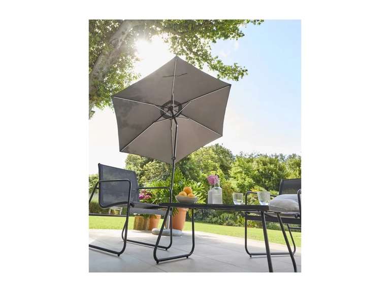 livarno patio umbrella PURPLE LEAF 12ft Solar powered LED Outdoor Round Umbrellas Large Cantilever Umbrellas with LED lights Windproof Offset Umbrella Heavy Duty Sun Umbrella for Garden Deck Pool Patio, Beige Crafted with precision and designed for longevity Livarno Parasol With Solar LED