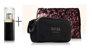 Hugo Boss BOSS Nuit Eau De Parfum 30ml + Free Boss The Scent Magnetic Womens Toiletries Bag / Womens Sequin Toiletries Bag