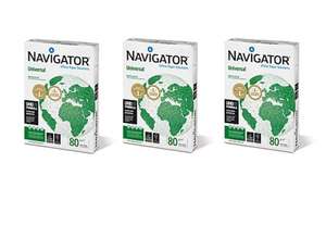 Set of 3 Navigator Universal A4 Paper 400 Sheets (1200 sheets) half price at checkout + free click & collect