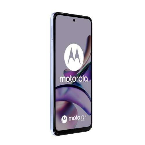 Motorola Moto (g13, 6.5 Inch 90 Hz HD+ Display, 50 MP Quad Pixel Camera, 5000 mAh Battery, 4/128 GB, Dual SIM), Lavender Blue