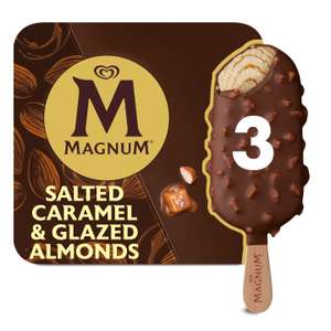 Magnum Salted Caramel & Glazed Almonds 3 pack for £1.29 @ Farmfoods
