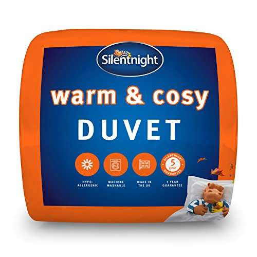 Silentnight Warm and Cosy 15 Tog King Size Duvet - Thick Warm Cosy Soft Winter Duvet Quilt Hypoallergenic £33.67 @ Amazon