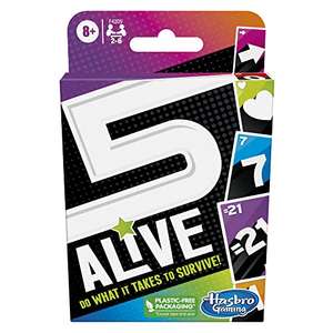 Hasbro Gaming 5 Alive, Fast-Paced Game Kids And Families, Family Quick Card Games 2 To 6 Players, Multicolor