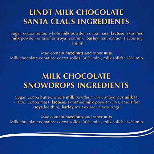 Lindt Milk Chocolate Christmas Advent Calendar 2022, A selection on 24 Finest Christmas Milk Chocolate Figures £1.62 @ Amazon