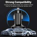 100W 6 Ports Car Charger Fast Charging PD QC3.0 USB C Car Phone Charger Type C Adapter in Car, Sold By Digitaling Store