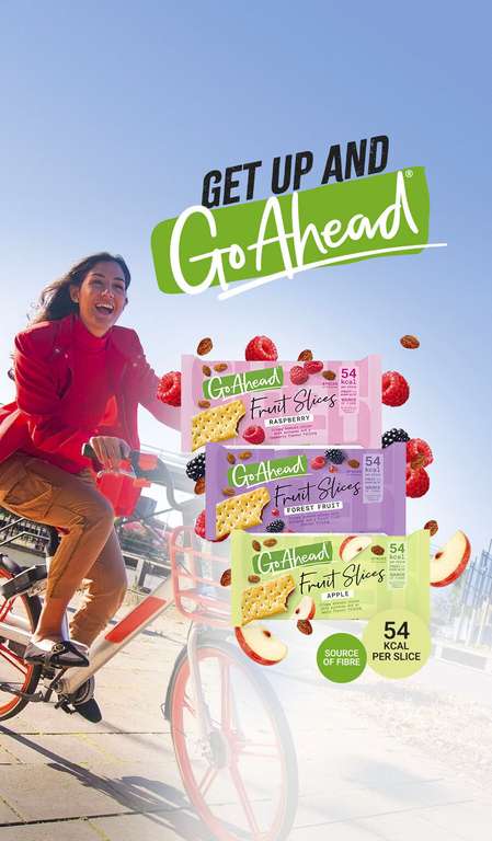 Go Ahead Fruit Slices Apple / Forest Fruit / Raspberry 4pack - 50p Cashback via Shopmium App