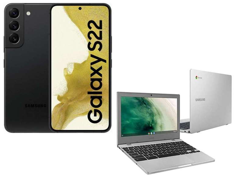 Samsung Galaxy S22 128GB 5G Smartphone + Chromebook 4 Laptop (+ Possible £100 Guaranteed Trade In) £563.99 (W/£10 Top Up On PAYG) @ Tesco