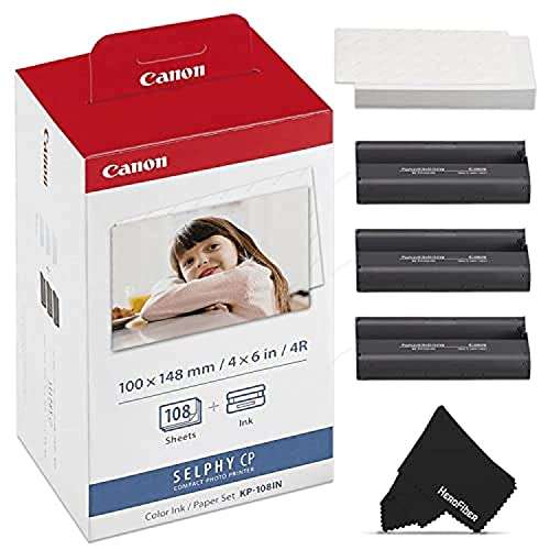 Canon KP-108IN Ink and Paper Set for Selphy CP Series Photo Printers £25.46 Sold by RRRetail @ Amazon