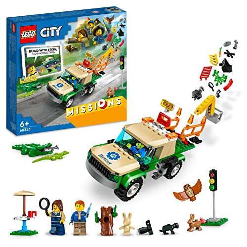 LEGO 60353 City Wild Animal Rescue Missions,with Truck Toy Animals,Building  Game with Bricks & 3 Minifigures £ @ Amazon | hotukdeals