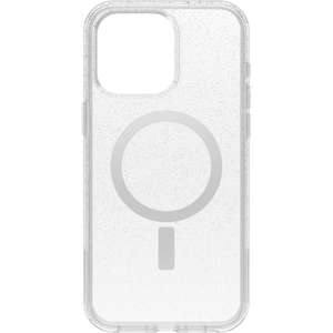 OtterBox Symmetry Clear for MagSafe Case for iPhone 15 Pro Max, Shockproof, drop-proof, Thin Case, 3x Tested to Military Standard, Stardust