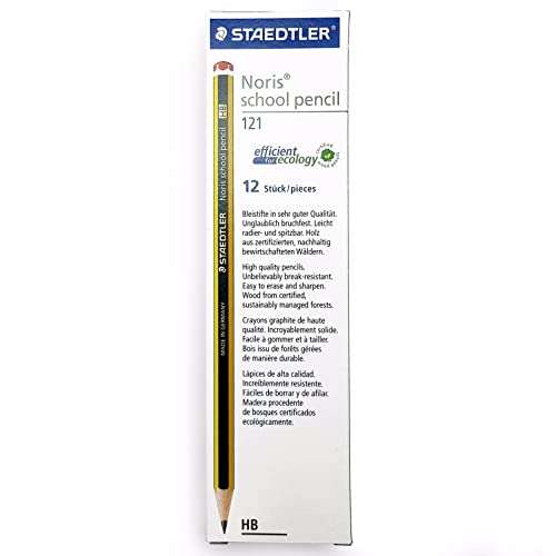STAEDTLER Noris School Pencils 121 - HB Grade (Pack of 36) sold & supplied by ARTH Online