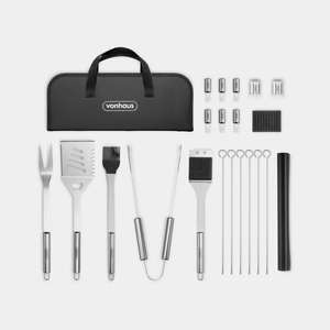 Vonhaus BBQ Tool Set with Nylon Case 20pc £15.99 / 30pc £19.99 delivered, using code
