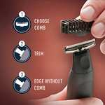 King C. Gillette Style Master, Beard Trimmer, Stubble Trimmer & Electric Shaver with One 4D Blade, Includes 3 Comb Attachments