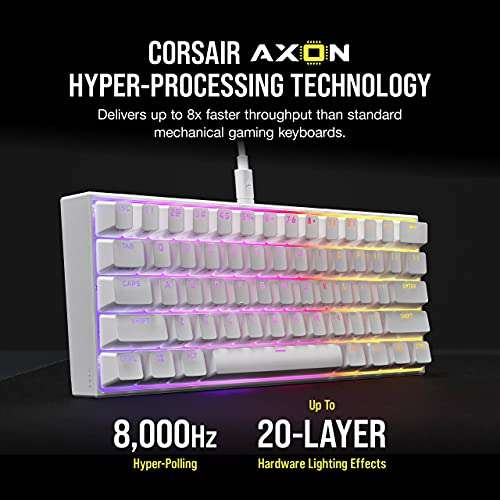 Corsair K65 RGB MINI 60% Mechanical Gaming Keyboard RGB Backlighting £79.99 @ Amazon