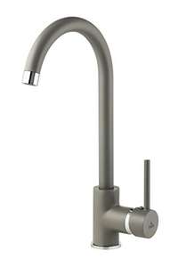 Deante Chromed Kitchen Sink tap with Fixed spout Milin BEU S62M, Grey