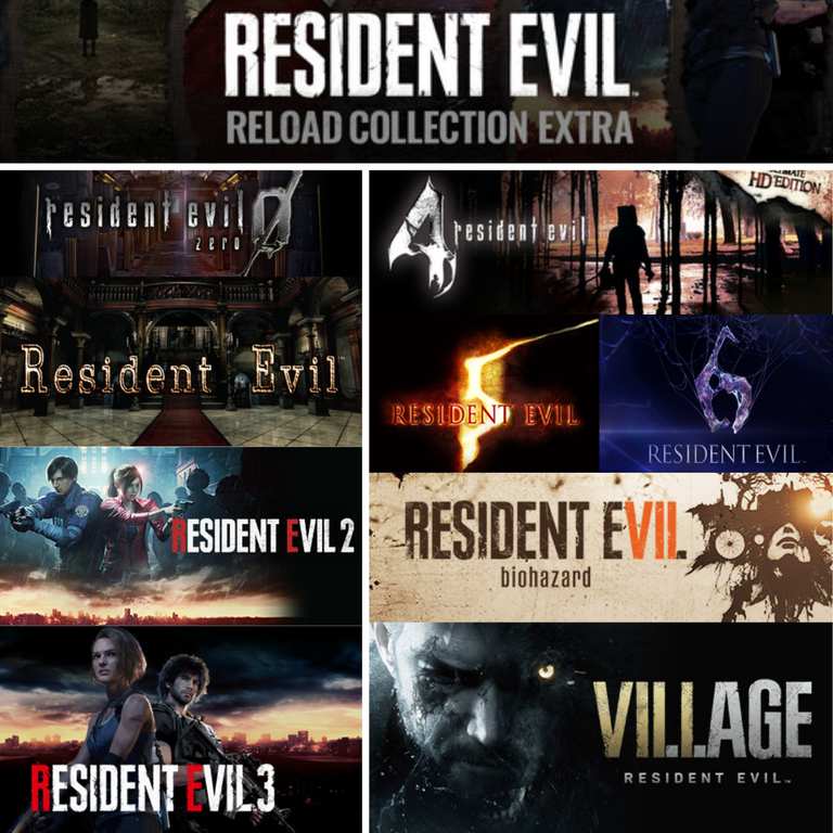 Resident Evil Reload Collection Extra (9 Games + 2 Expansions) - 0 / 1 / 2 / 3 / 4 / 5 / 6 / 7 / 8 - PC / Steam