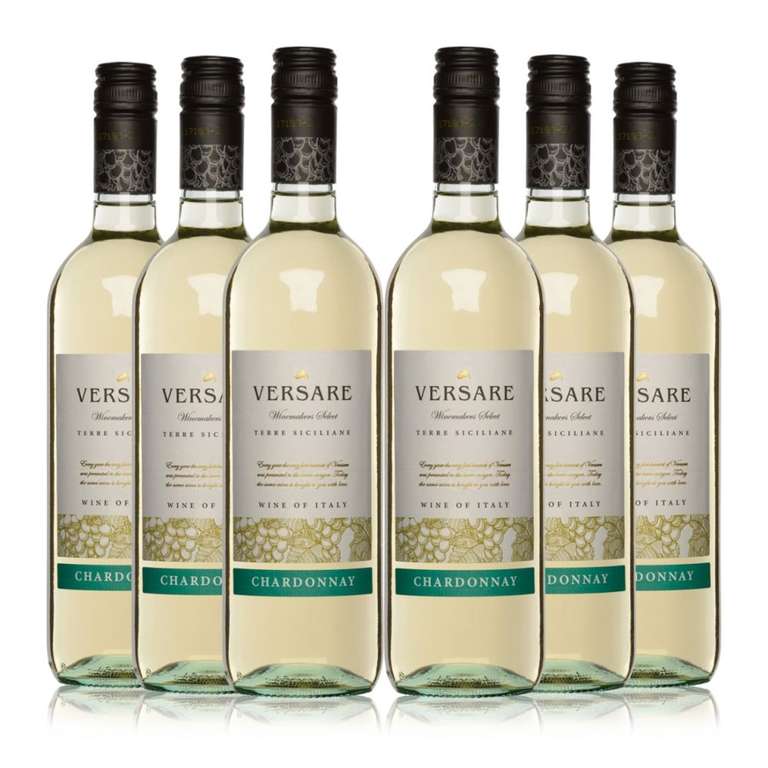 Case of 6 Versare Chardonnay wine - UK Mainland