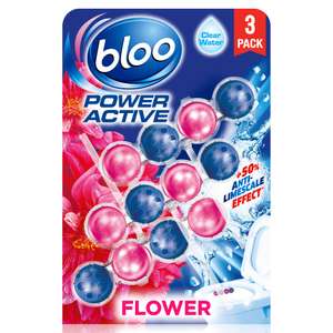 Bloo Power Active Toilet Rim Block - Pack of 3/- £2.55 with 15% Subscribe & Save