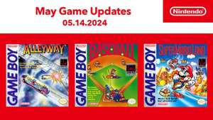 Nintendo Switch Online additions (Game Boy): Super Mario Land, Alleyway, Baseball