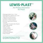Lewis-Plast Premium 92 Piece First Aid Kit - Safety Essentials, Small