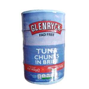 Glenryk Tuna Chunk in brine - 4 x 145g - 65p from Asda (Sheffield)