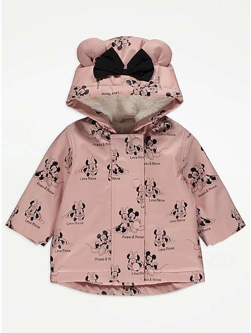 Baby’s Disney Mickey & Minnie Mouse Pink Rain Mac £7 + free click and collect @ George