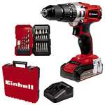Einhell Power X-Change 18V, 44Nm Cordless Combi Drill +22 pc Kit & 2.5Ah Battery, Fast Charger And Storage Case £69.99 @ Amazon