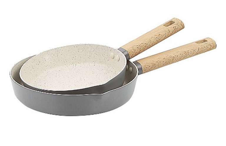 Simplicity Frying Pan 20cm & 24cm - Set of 2 15 years of warranty £13 Free Click & Collect @ George