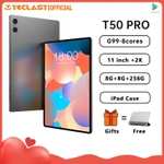 Teclast T50Pro 11" 2000x1200 Tablet MTKG99 Android 13 16GB(8+8) RAM 256GB ROM 4G Type-C 8000mAh 18W PD Fast Charging