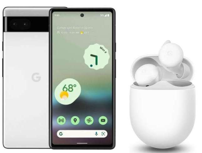 Google Pixel 6a 128GB 6GB Smartphone 32GB Vodafone Data + Free Buds A Headphones £15p/m £165 Upfront With Code - £525 (24m) @ Mobiles.co.uk