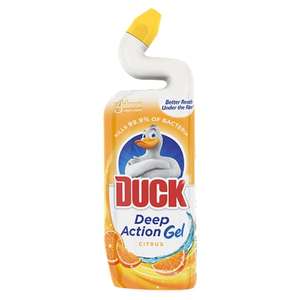 Duck Liquid Toilet Cleaner, Deep Action Gel - Citrus / Lavender / Mint - 750 ml, Pack of 8 £8 @ Amazon
