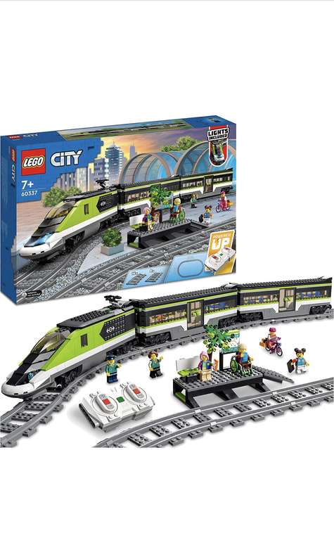 LEGO City Express Passenger Train Toy RC Lights Set 60337 - £97.50 click and collect at Argos