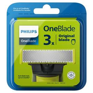 Philips One Blade 3 pack - original Blades - instore Melton Mowbray